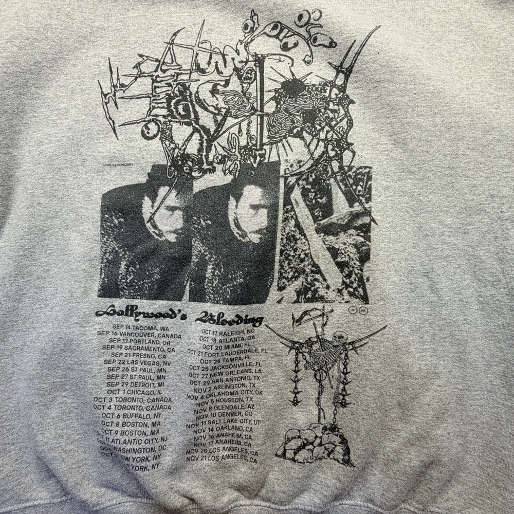 Posty Co Post Malone 2019 Tour Crewneck Sweatshirt - Picture 6 of 12
